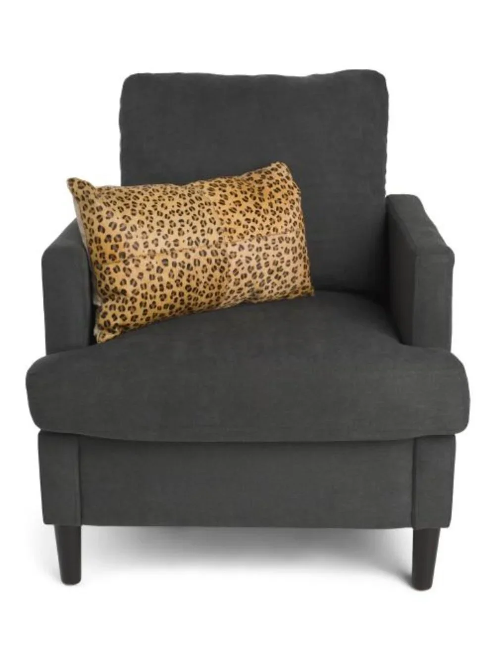TAHARI HOME Made In India Leather 12x20 Cheetah Print Lumbar Pillow